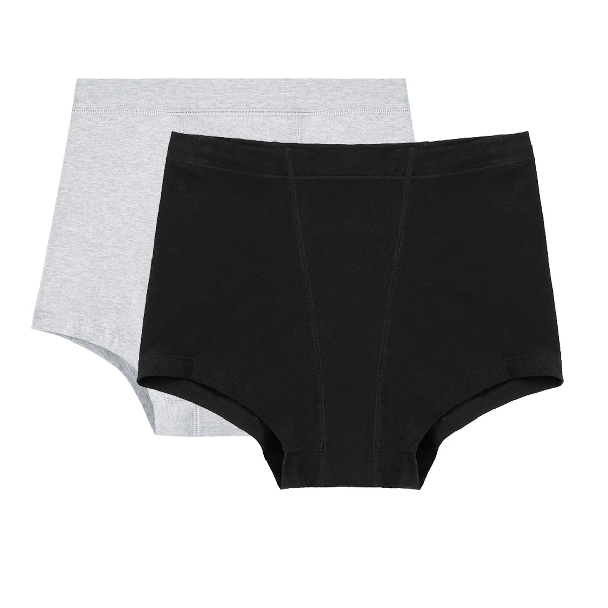 High-waist menstrual panties from The Clothing Company Sydney, cotton period boxer shorts designed for comfort during menstruation.