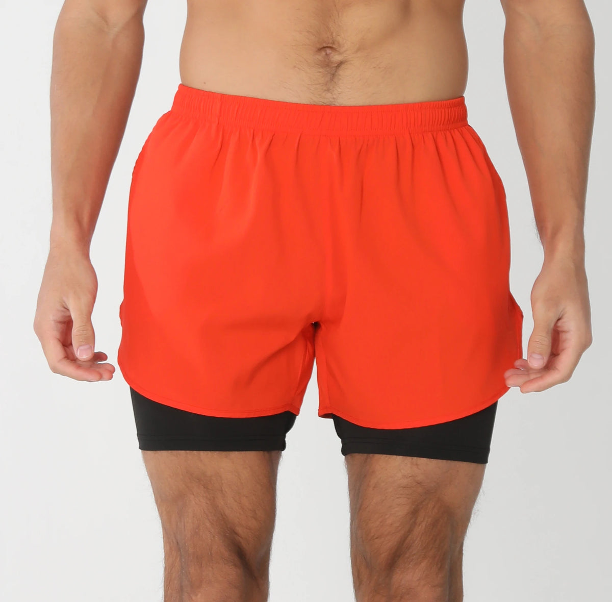 Men's lightweight gym running shorts with liner pockets and towel loop, breathable quick-dry athletic sport shorts by The Clothing Company Sydney