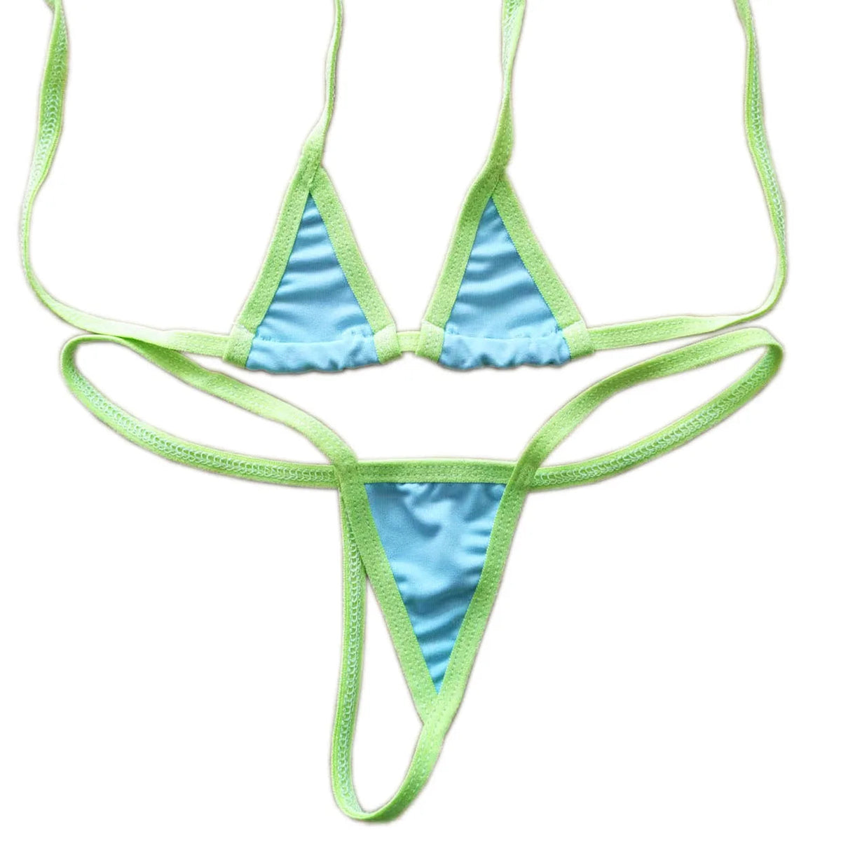 2 Piece Halter Neck Bikini Lingerie Set Mini Bikini Open Micro Bra Top Briefs Panties Swimwear Swimsuit The Clothing Company Sydney