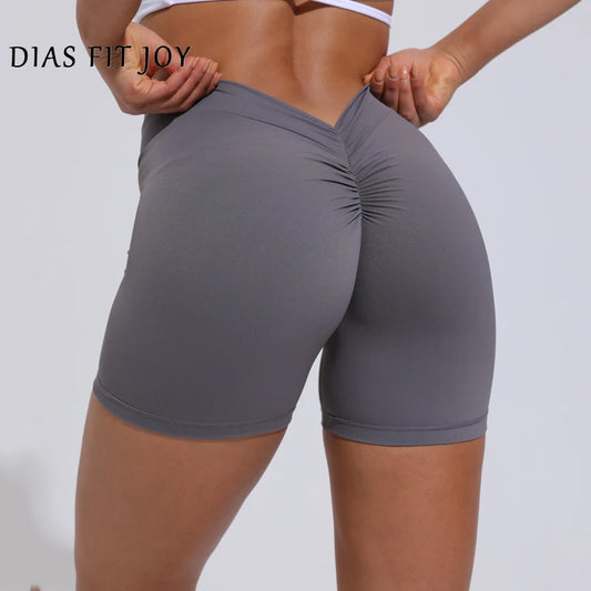 V-Back shorts High waist yoga women's training sports fitness pants Activewear Short - The Clothing Company Sydney