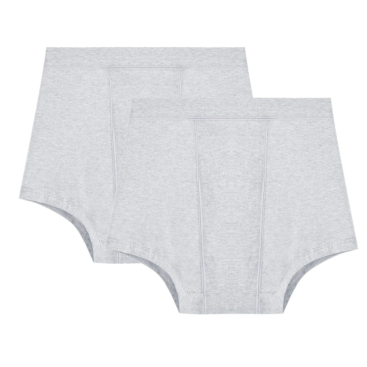 High-waist menstrual panties by The Clothing Company Sydney, cotton period boxer shorts with flow protection and comfortable lingerie fit.