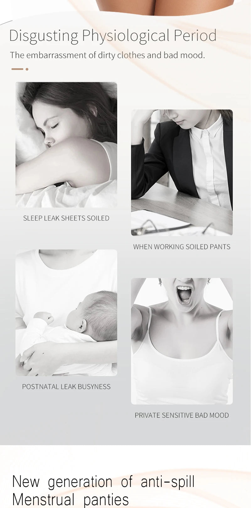 3 Layers Menstrual Panties Absorption Maternity Physiological Incontinence Breathable Briefs Waterproof Period Women's Underwear The Clothing Company Sydney