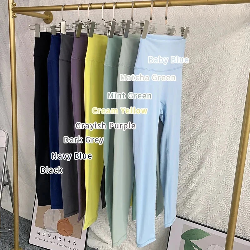High waist breathable yoga leggings from The Clothing Company Sydney, designed for fitness, running, and cycling workouts.