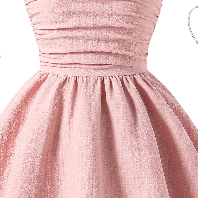 Pink tiered sling princess dress for kids by The Clothing Company Sydney, featuring sweet style, perfect for tween girls' birthday parties.