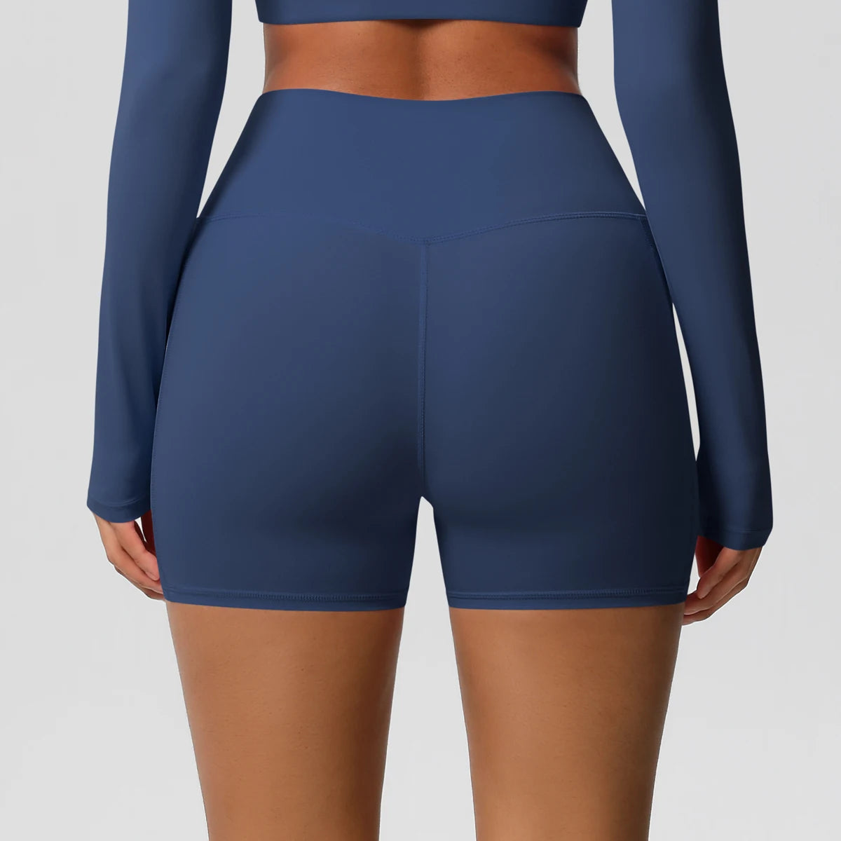 Women's Pocketed Yoga Legging Shorts Squat Proof High Waist Fitness Quick Drying Cycling Workout Gym Shorts