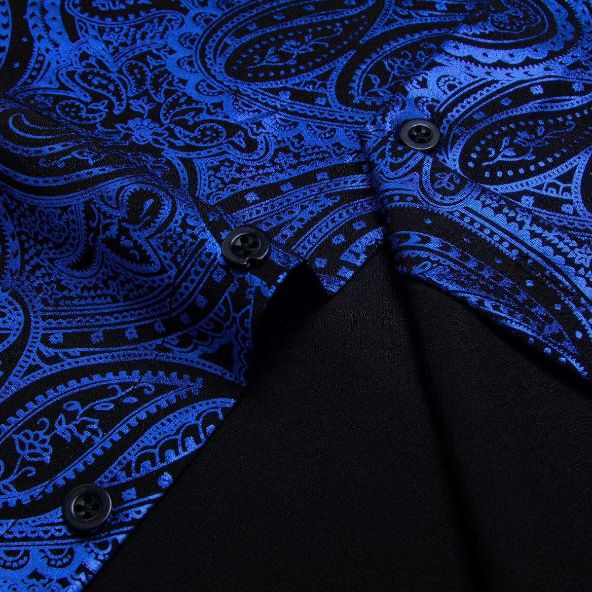 Pink, blue, and red paisley print men's long sleeve dress shirt from The Clothing Company Sydney, slim fit social clothing top.