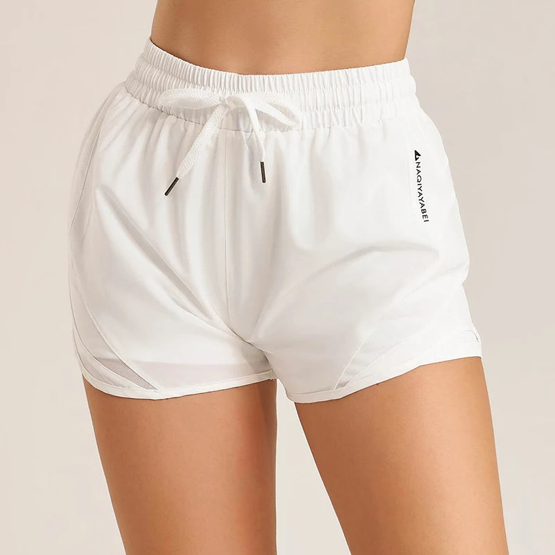 Women’s fitness yoga shorts by The Clothing Company Sydney, designed for running, gym workouts, and activewear.