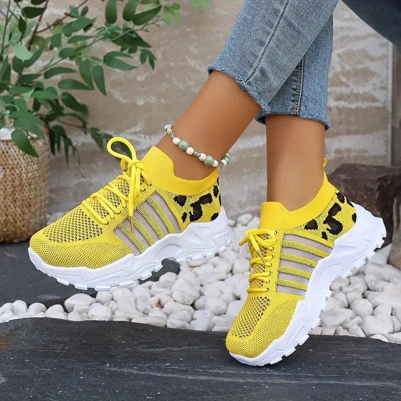Leopard Print Women's Sneakers – Waterproof & Stylish The Clothing Company Sydney