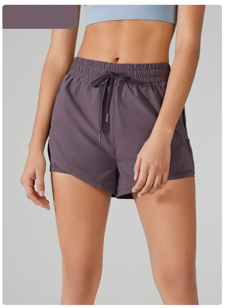 Women's Yoga Shorts Fitness Elastic Running Workout Ladies Gym Sport Inner Layer Shorts Fitness Sportwear