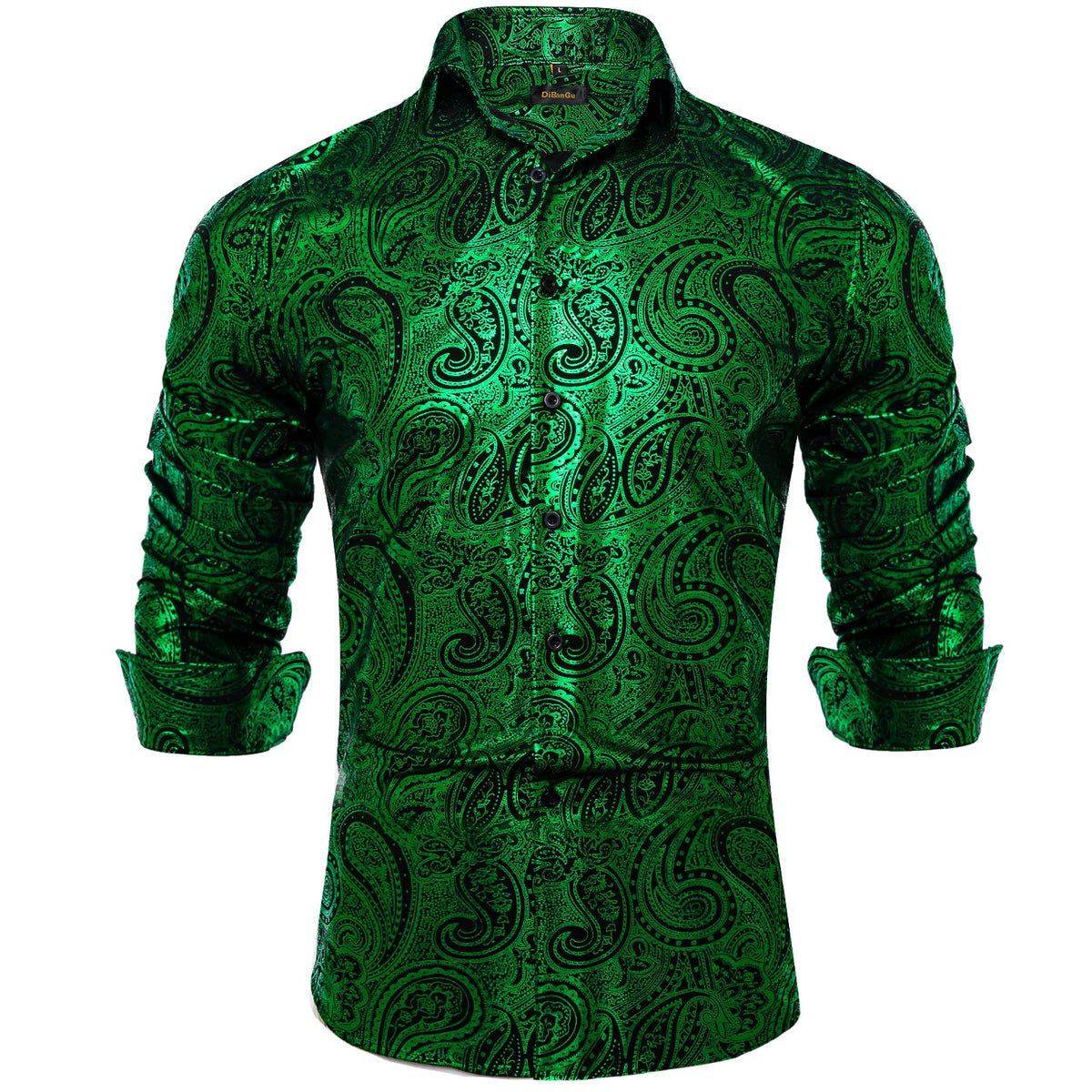 Pink, blue, and red paisley print men's long sleeve slim fit dress shirt from The Clothing Company Sydney.