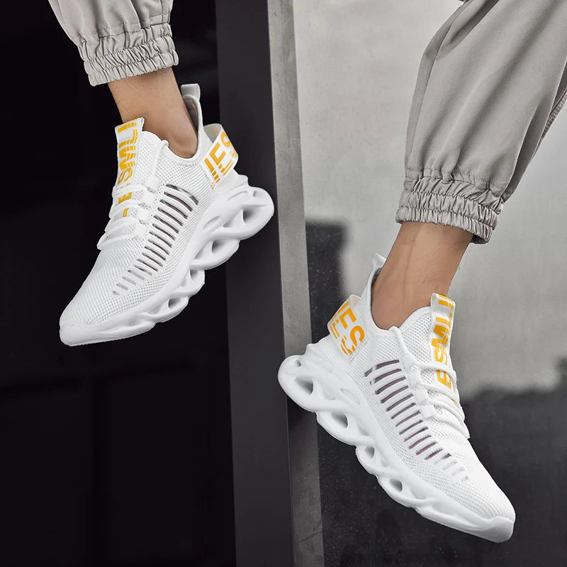 Men's breathable outdoor running sneakers by The Clothing Company Sydney with non-slip soles and comfortable casual design.