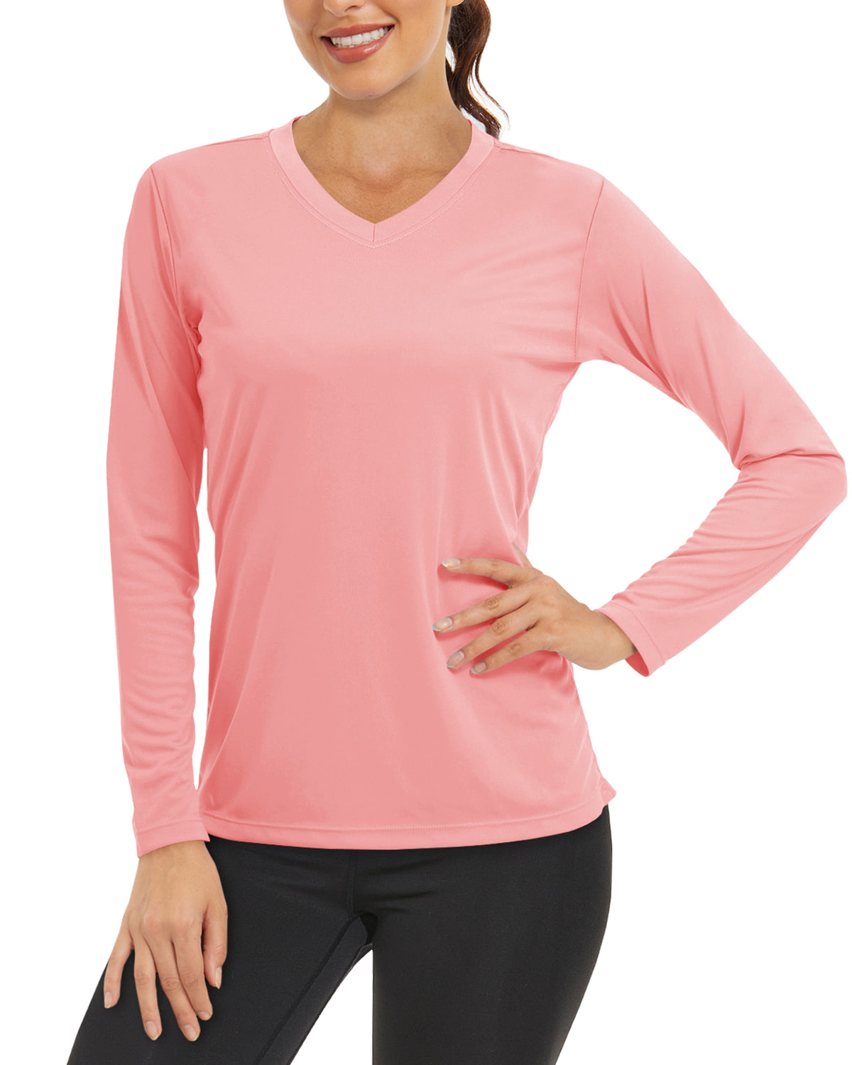 Summer Sun Protection Shirts UPF 50+ Womens Long Sleeve V Neck Shirts Lightweight Quick Dry Tee Shirts Outdoor Pullover The Clothing Company Sydney