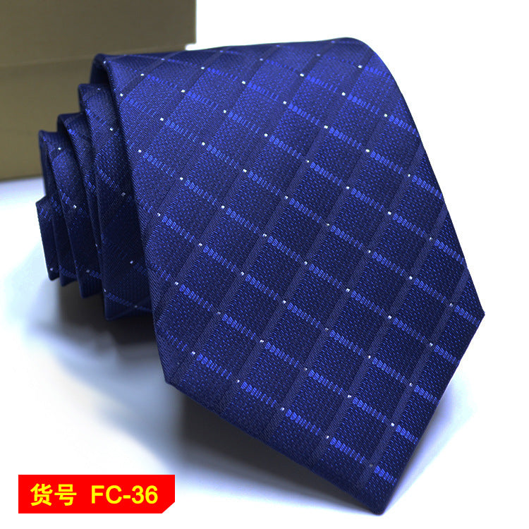Men's Jacquard floral and solid neckties from The Clothing Company Sydney, featuring 7-8cm wide elegant accessories.