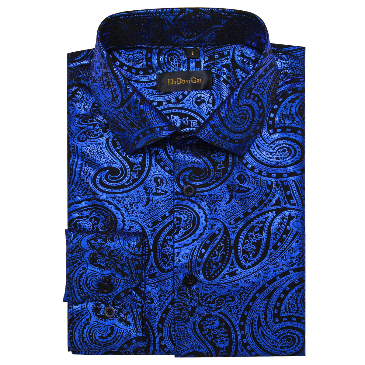 Pink, blue, and red paisley print men's long sleeve dress shirt by The Clothing Company Sydney, slim fit social shirt.