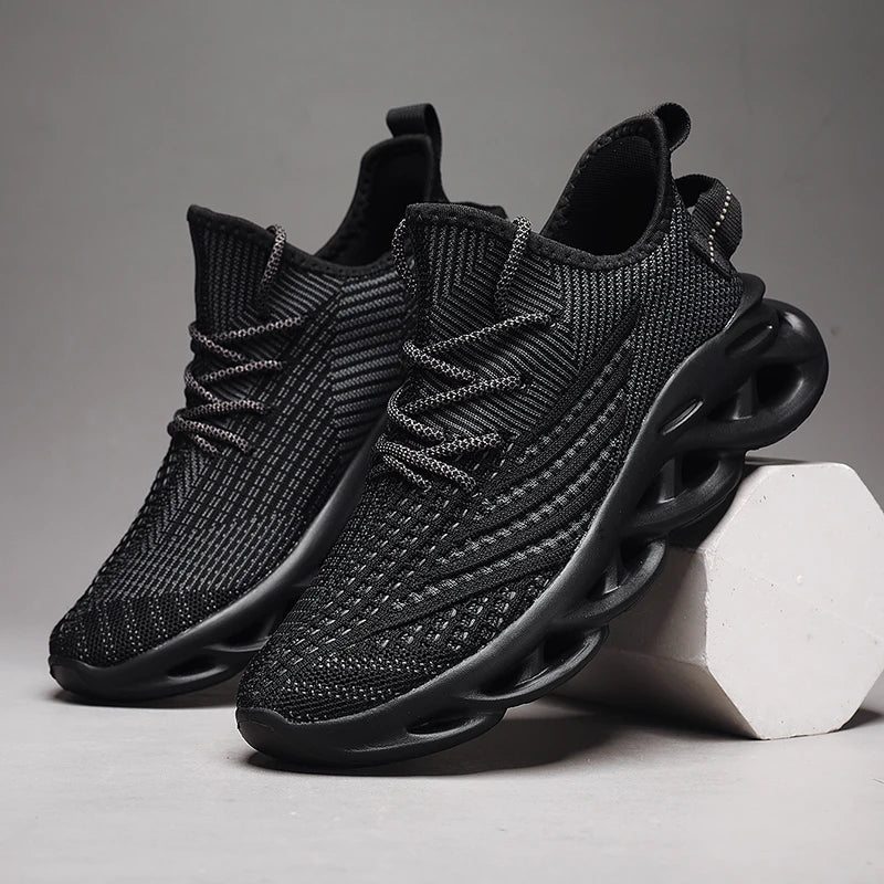 Men's breathable sports running sneakers with non-slip soles, casual and comfortable outdoor footwear by The Clothing Company Sydney.