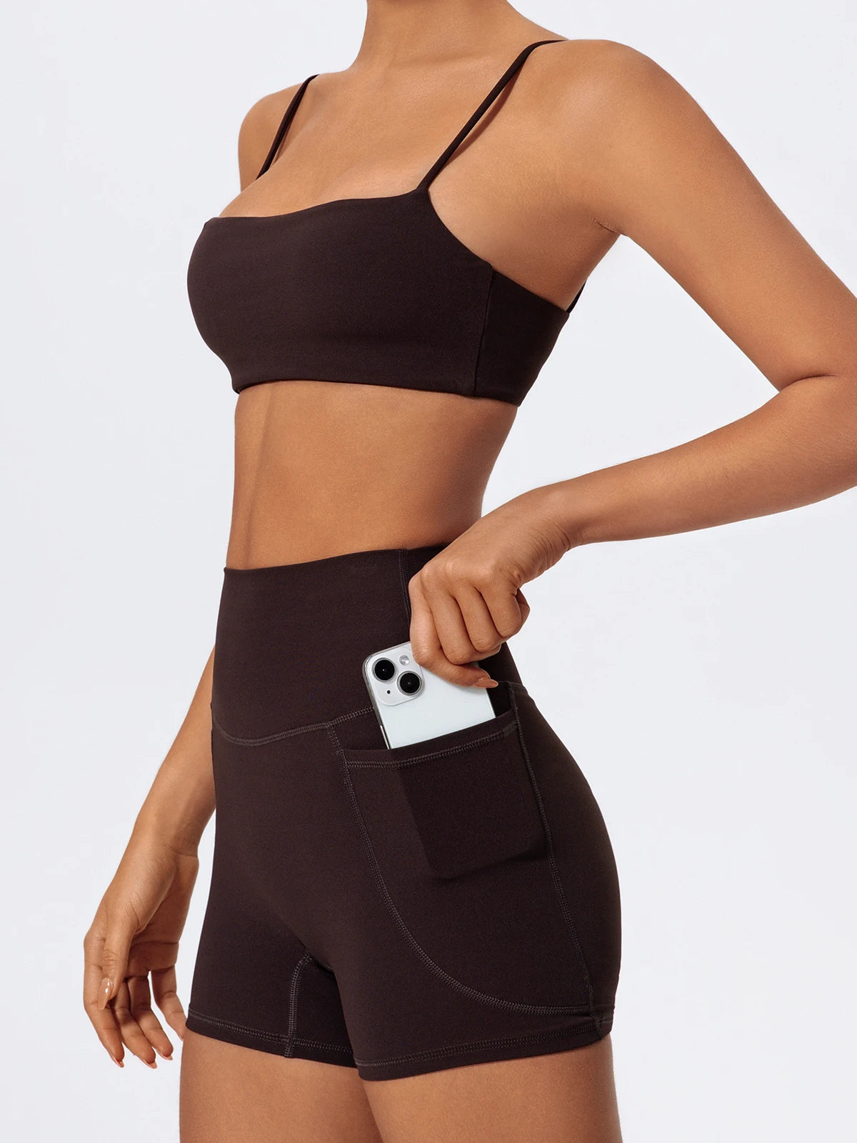 Women Two Piece Gym Workout Bra Yoga Set Shorts Fitness Wear Quick-Dry Sports Bra Flared Pants Suits - The Clothing Company Sydney