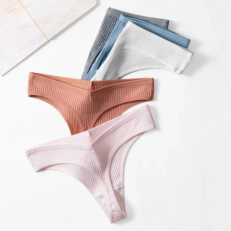 10 Piece Women's Panties Cotton Striped Underwear Sports Thongs Lingerie Soft Comfortable G-Strings Hot T-Backs The Clothing Company Sydney