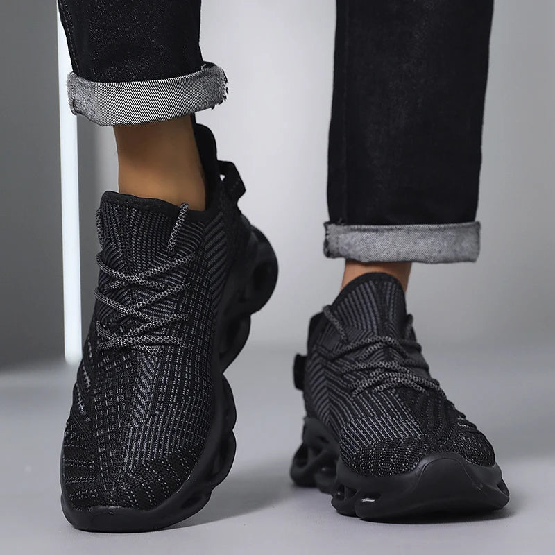 Men's breathable outdoor running sneakers by The Clothing Company Sydney with non-slip soles and casual, comfortable design.