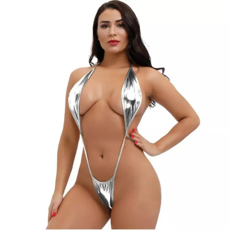 Three-point one-piece swimsuit from The Clothing Company Sydney featuring a stylish design and vibrant swimwear fabric.