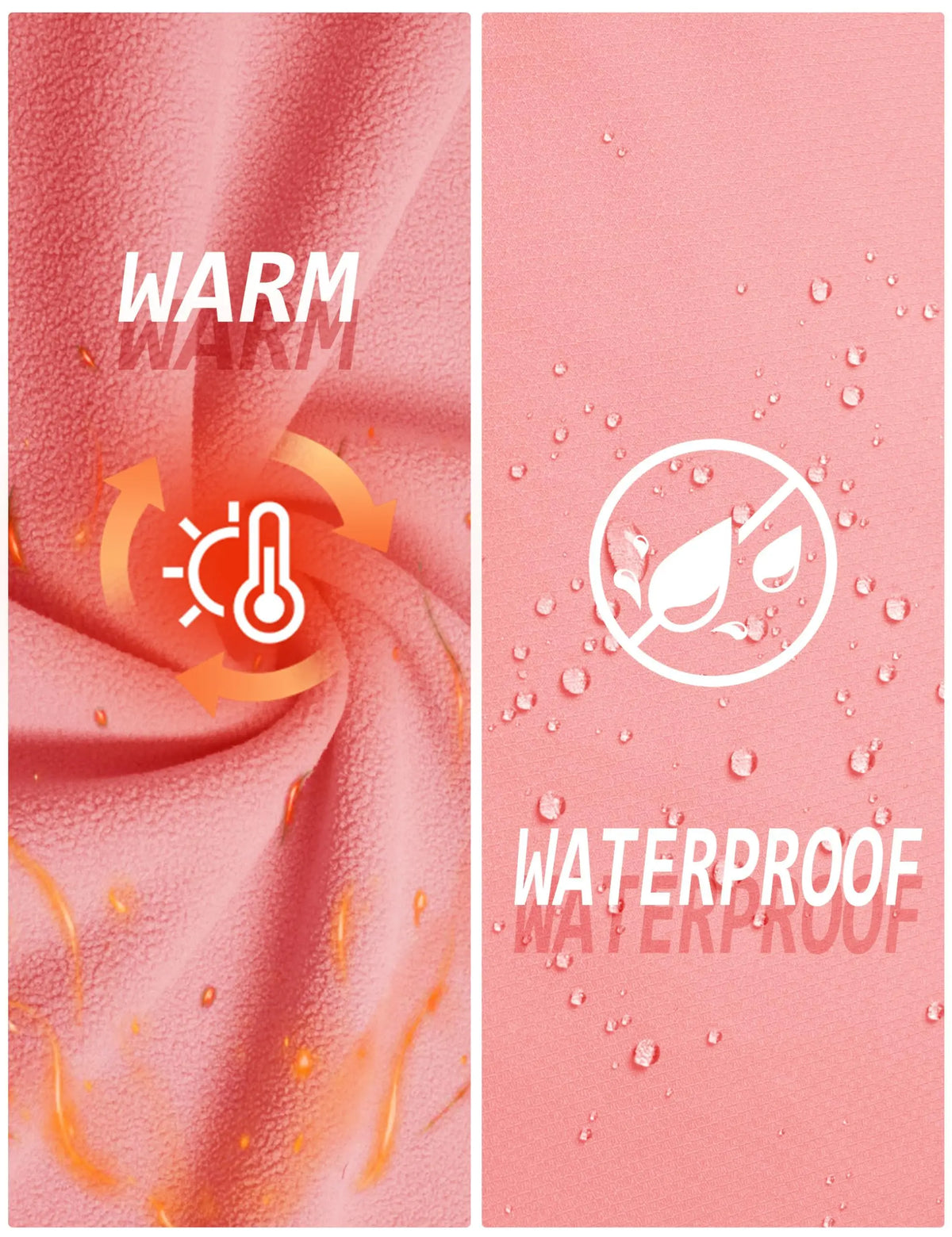 Women's 3 in 1 waterproof winter fleece ski snowboard jacket by The Clothing Company Sydney with raincoat, windbreaker, and parkas features