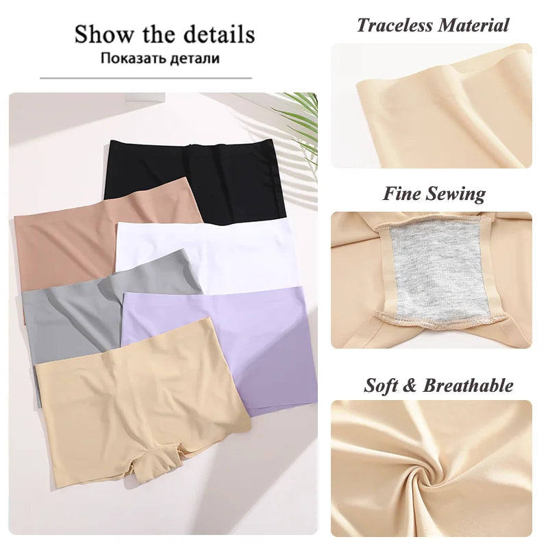 Women's Seamless Panties Sports Boxers Underwear Briefs Lingerie Intimate Underpants Boyshorts