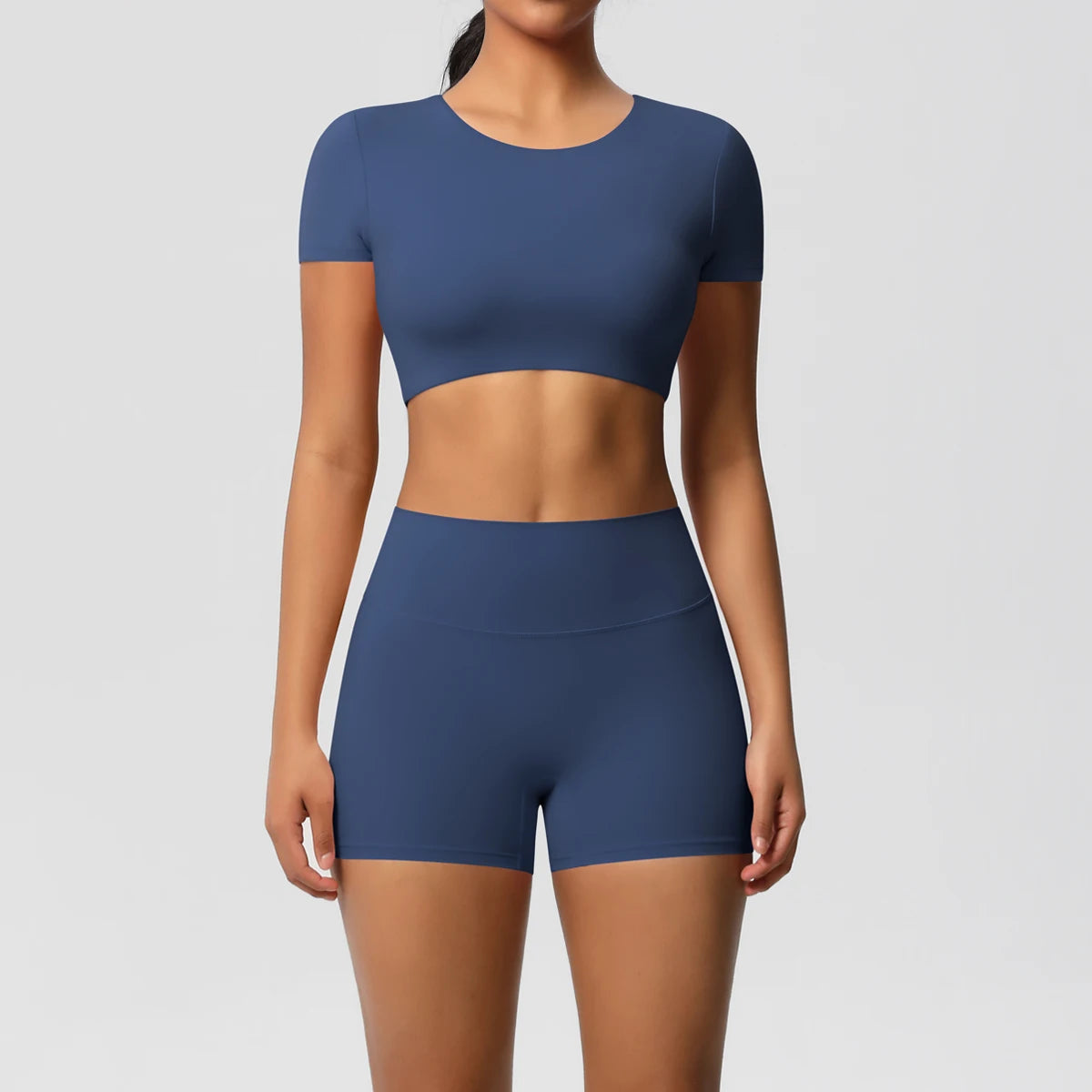 2 Piece Workout Sportswear Active Wear Sports Tank Top Bike Shorts Women Gym Bicycle Sorts Matching Set The Clothing Company Sydney