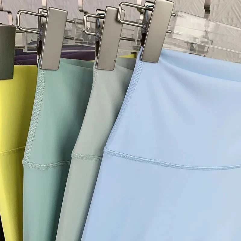 High waist breathable yoga leggings from The Clothing Company Sydney, designed for fitness, running, cycling, and workout activities.