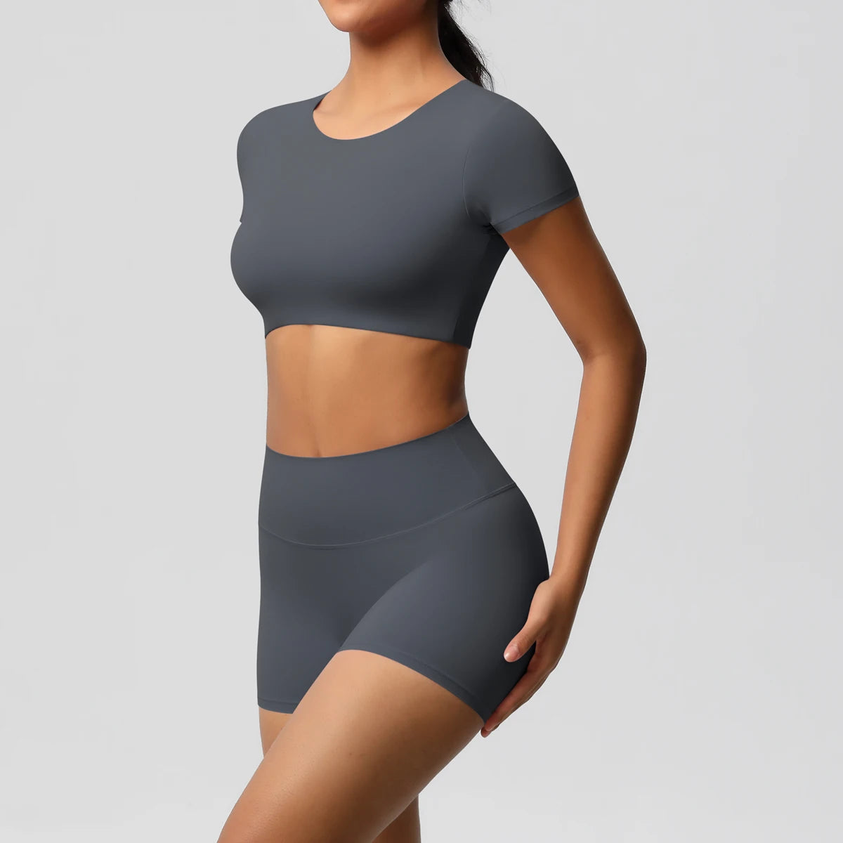 2 Piece Workout Sportswear Active Wear Sports Tank Top Bike Shorts Women Gym Bicycle Sorts Matching Set The Clothing Company Sydney