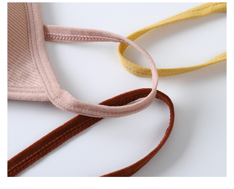 2 Piece French Soft Padded Top Ladies Set Seamless Bra Thong Low Waist Panties Wireless Backless Bralette Underwear The Clothing Company Sydney