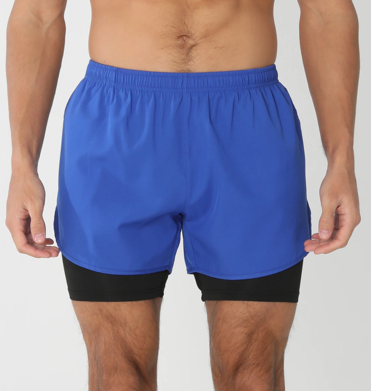 Men's breathable gym running shorts by The Clothing Company Sydney with liner pockets, towel loop, quick-dry lightweight athletic design.