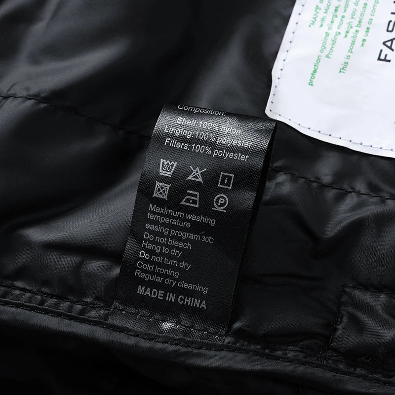Men's hooded casual puffer down jacket by The Clothing Company Sydney, showing its quilted design and front zipper closure.