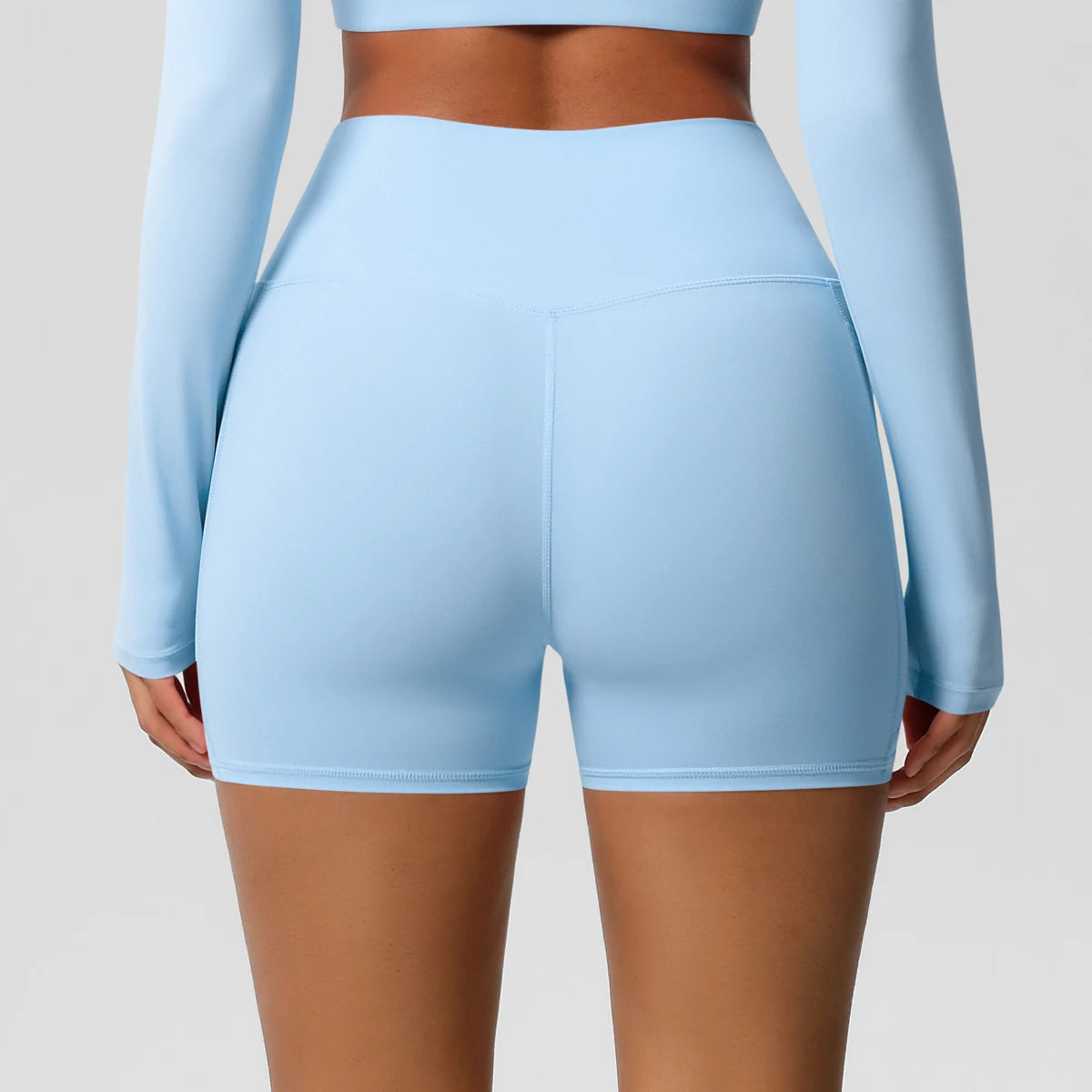 Women's Pocketed Yoga Legging Shorts Squat Proof High Waist Fitness Quick Drying Cycling Workout Gym Shorts