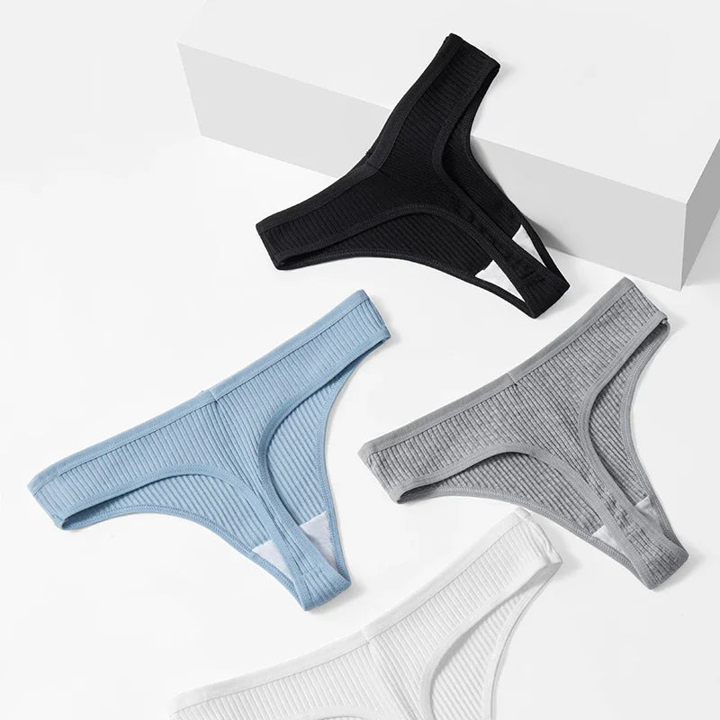 10 Piece Women's Panties Cotton Striped Underwear Sports Thongs Lingerie Soft Comfortable G-Strings Hot T-Backs The Clothing Company Sydney