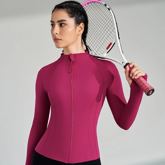 Women's Full Zip Yoga Gym Top Active Jacket The Clothing Company Sydney