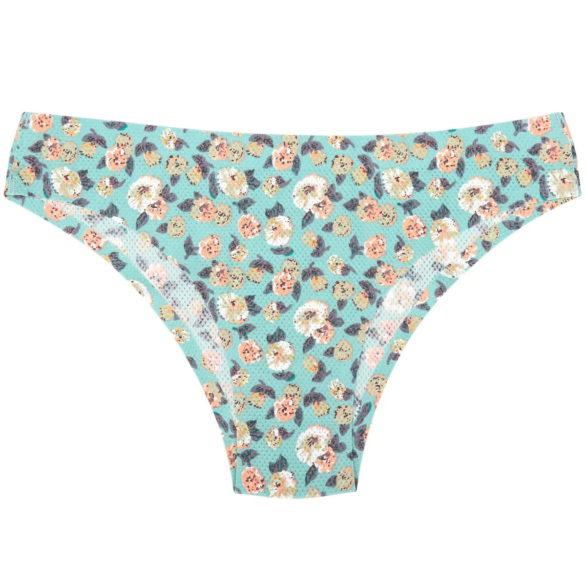 Floral print leopard seamless thong underwear for women, featuring a G-string design and comfortable fit by The Clothing Company Sydney.