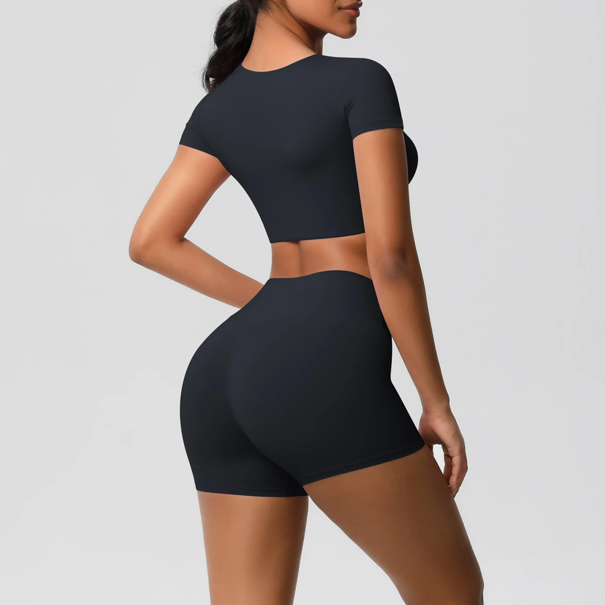 2 Piece Workout Sportswear Active Wear Sports Tank Top Bike Shorts Women Gym Bicycle Sorts Matching Set The Clothing Company Sydney