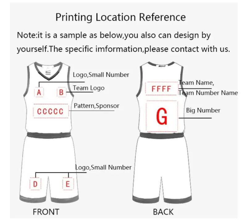 Customized reversible basketball jersey set for men, women, and kids by The Clothing Company Sydney, with quick-drying jersey and shorts.