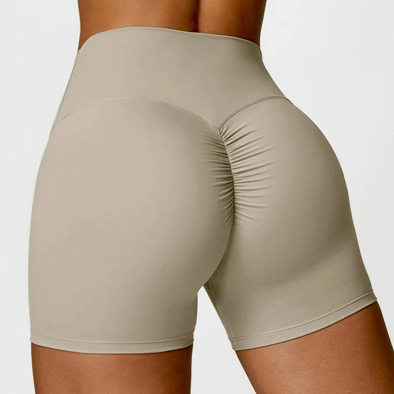 Women’s fitness cycling shorts by The Clothing Company Sydney, high waist, quick-dry, soft training bike leggings for yoga and exercise.