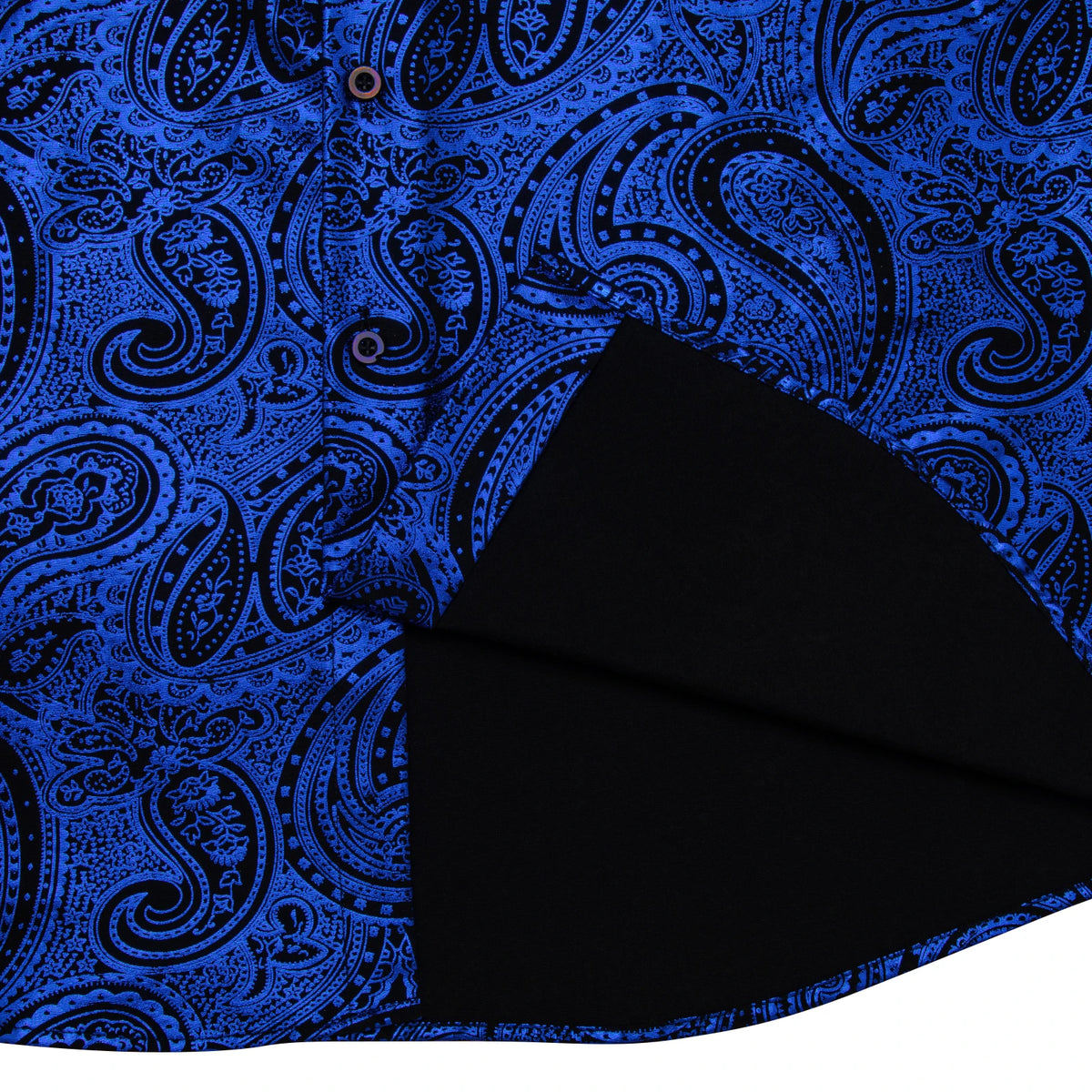 Pink, blue, and red paisley print men's long sleeve dress shirt by The Clothing Company Sydney, slim fit social shirt, detailed fabric pattern