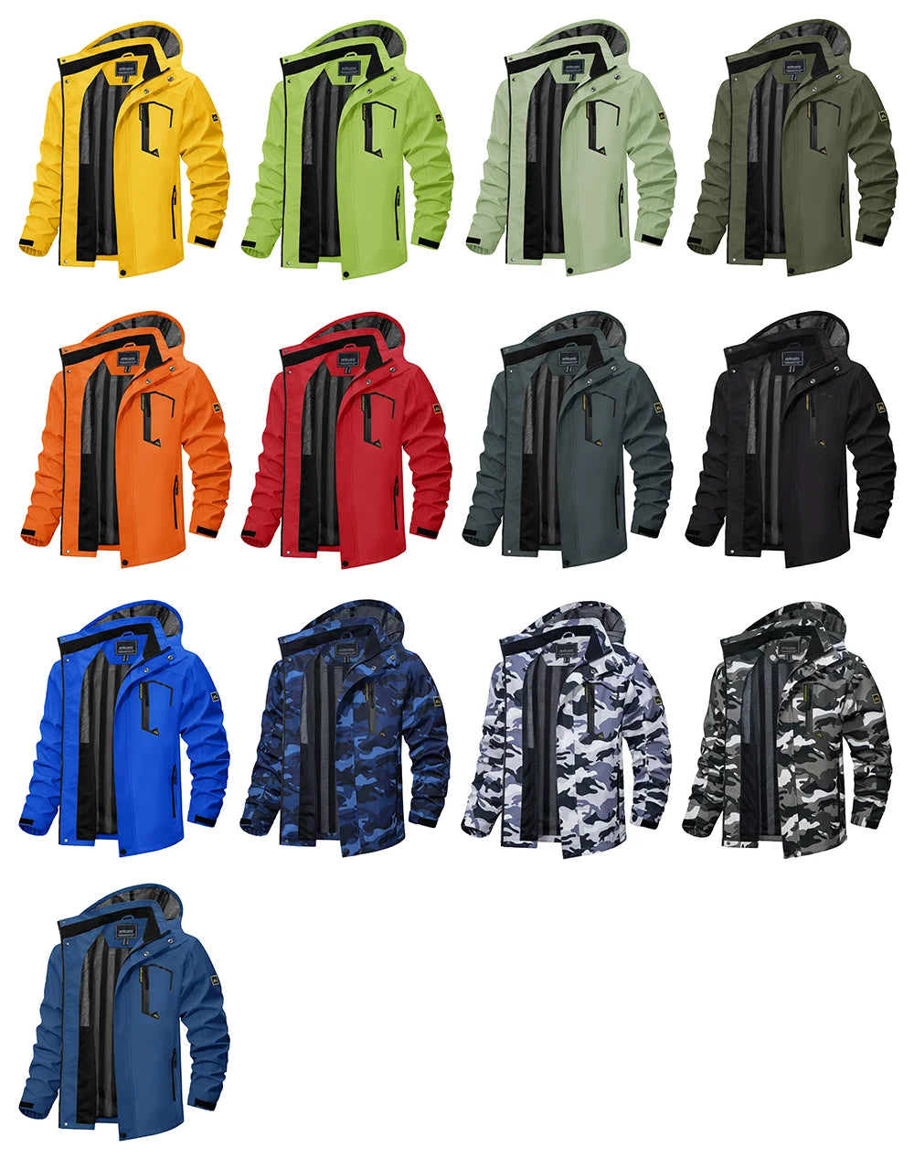 Spring Autumn Lightweight Jackets Mens Mesh Lined Waterproof Rain Jacket Outdoor Fishing Hiking Jacket Male Windbreaker - The Clothing Company Sydney