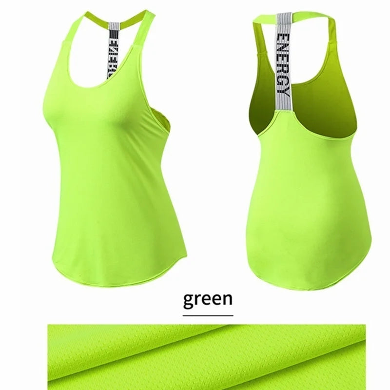 Black women's sleeveless gym top by The Clothing Company Sydney, backless yoga fitness shirt for running and workout sessions.