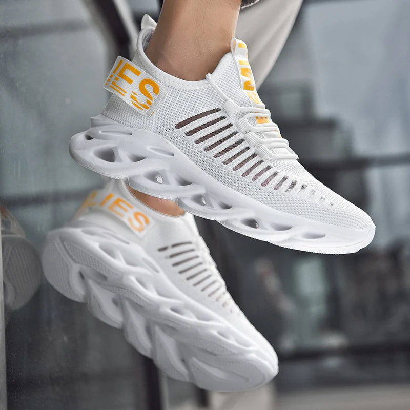 Men's breathable running sneakers from The Clothing Company Sydney, featuring non-slip soles and casual, comfortable outdoor footwear.