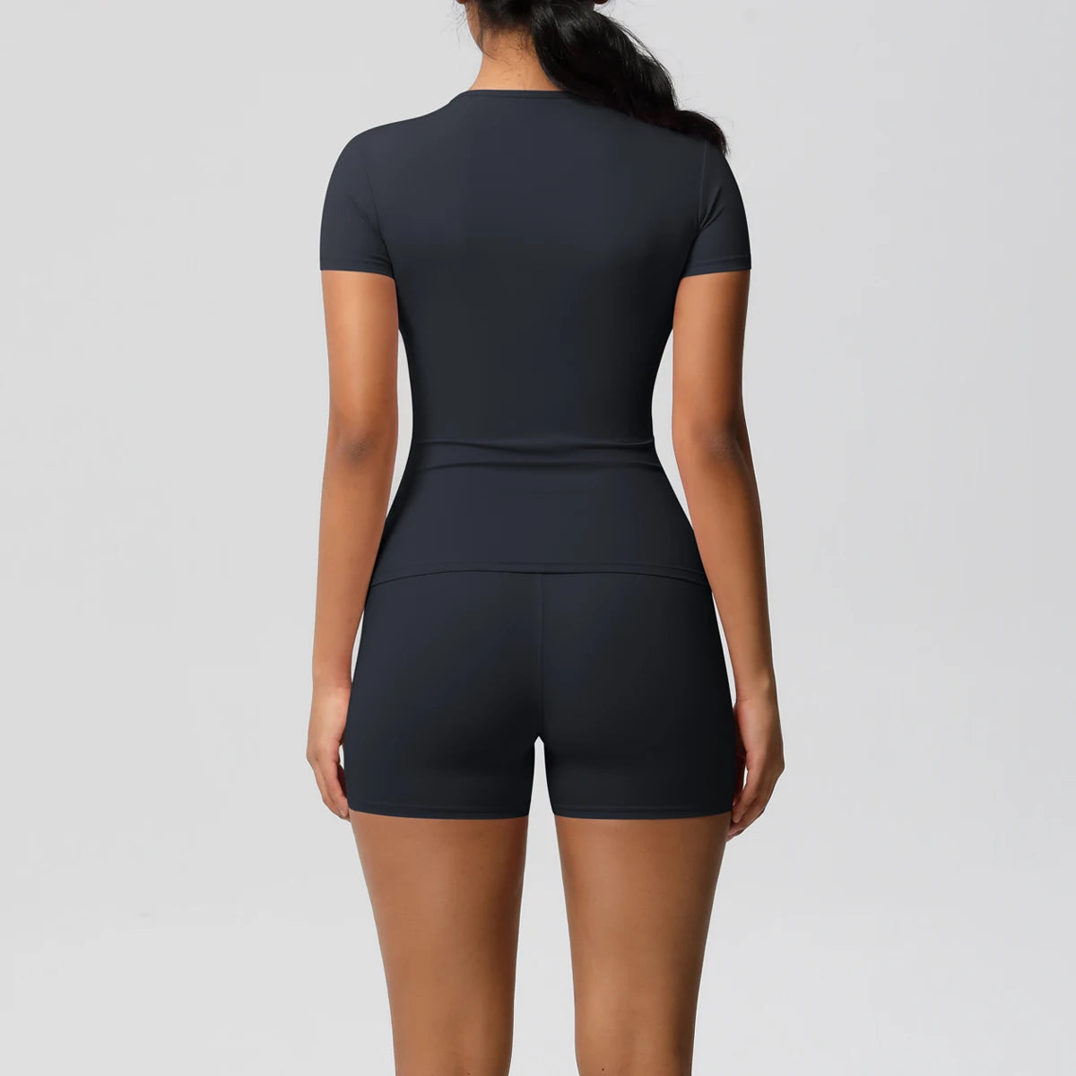 Workout Sportswear 2 Piece Piece Female Yoga Shirt Push Up Workout Clothes Outdoors Sport High Waist Fitness Sport Shorts - The Clothing Company Sydney