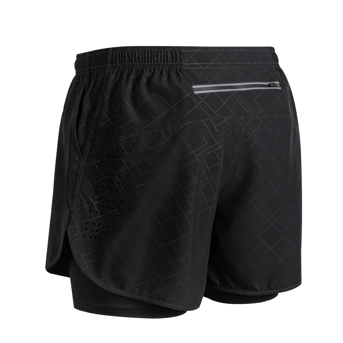 Men's lightweight gym running shorts by The Clothing Company Sydney with breathable fabric, liner pockets, towel loop, and quick-dry design.