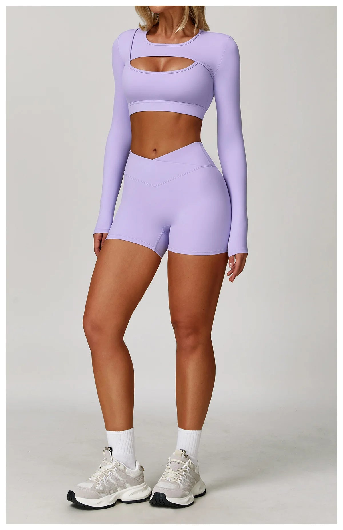 Two-piece women's sportswear set including a sports bra, gym leggings, and workout tracksuits by The Clothing Company Sydney.