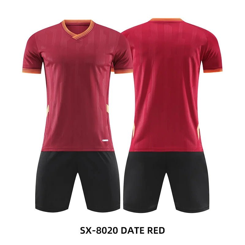 Adult kids customized soccer jersey and tracksuit by The Clothing Company Sydney, quick-drying sportswear for team training.