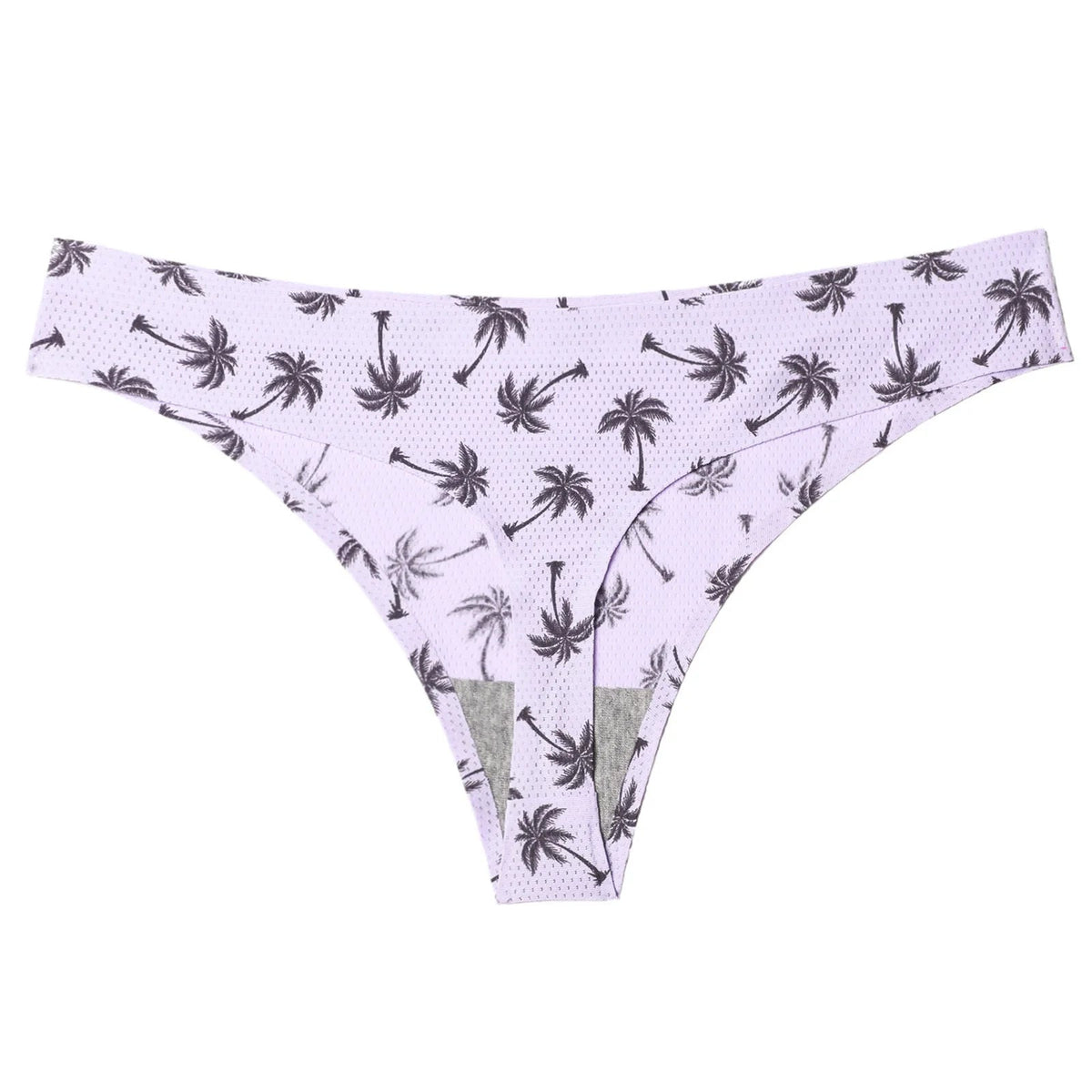 Floral print leopard seamless women's thong underwear by The Clothing Company Sydney, featuring a comfortable G-string design.