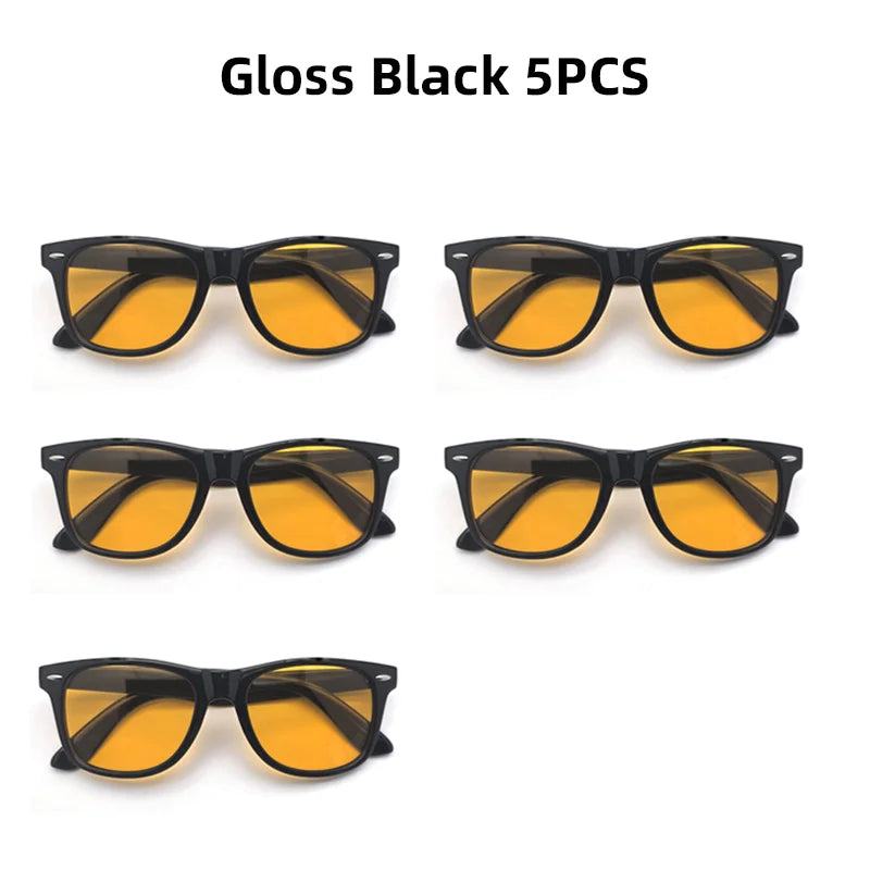 Blue light blocking glasses for men and women, square computer eyewear with orange frames for gaming and eye protection.