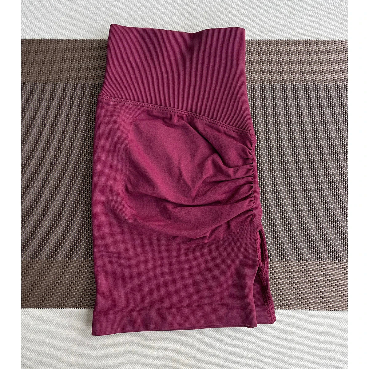 Solid seamless half pants for women, soft fitness workout shorts for yoga, gym, running, and cycling by The Clothing Company Sydney.