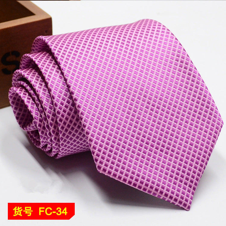 Men's Jacquard floral and solid neckties from The Clothing Company Sydney, featuring 7-8cm wide accessories for formal wear.